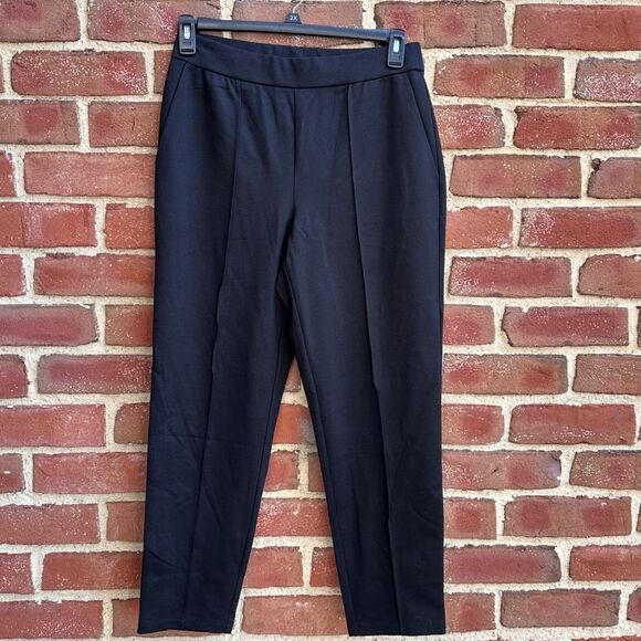Eileen Fisher $198 Washable Flex Ponte Pintuck Pants medium NEW - Picture 1 of 8